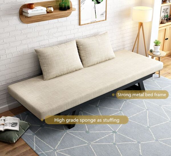 Sofa Bed Chaise Lounge cotton linen - Image 3