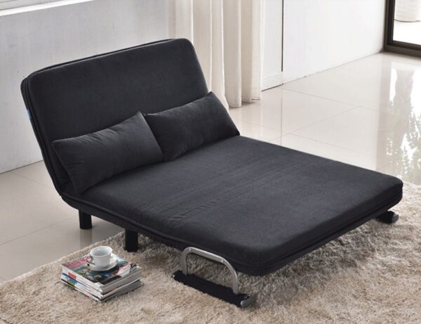 Adjustable Comfortable Folding Futon Sofa Bed with wheels - Image 3