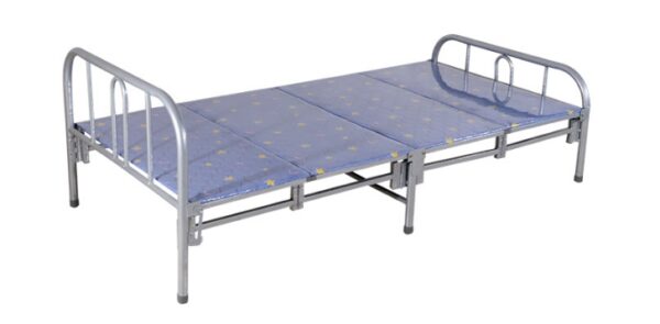 Vintage iron pipe single metal bed frame steel bed frame simple worker iron bed Foldable bed