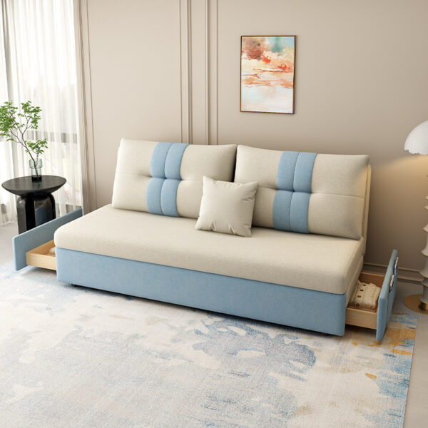 Convertible sofa bed living Room Sofa With Pull out bed transitional styled sleeper sofa - Image 5