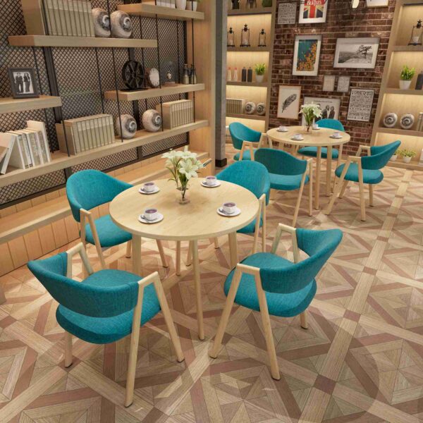 Reception Tables and Chairs Living Room Leather Seat  Leisure Table Office Hotel Meeting Room Cafe Library Home Kitchen Dining Table