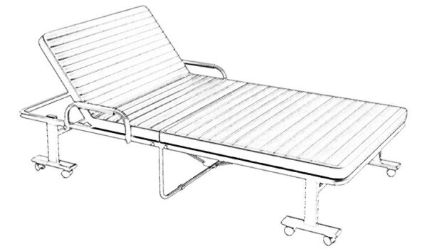 Rollaway Folding Guest Bed Metal frame with comfort mattress king single size bed design furniture - Image 4