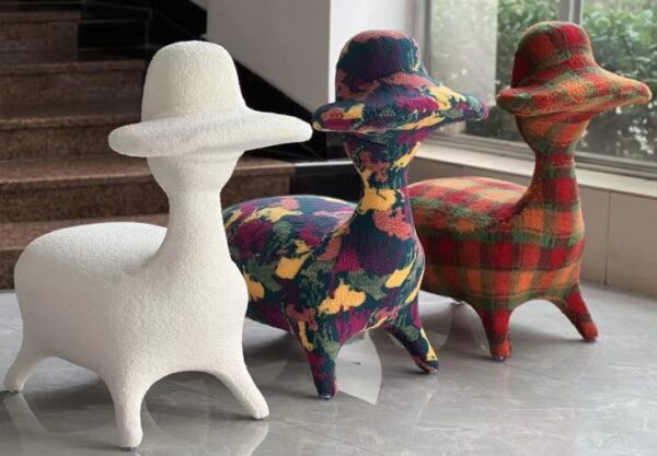 Duck Armless Floor Sofa, Lazy Sofa Single Seat Leisure Chair with Latex Cotton Filling One-Piece Shaper Decorative Lazy Sofa Chair - Image 2